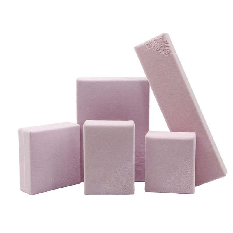 Pink angepasste Größe Hanhong Prägung Schmuckverpackung Box für meine Halskette und Ring