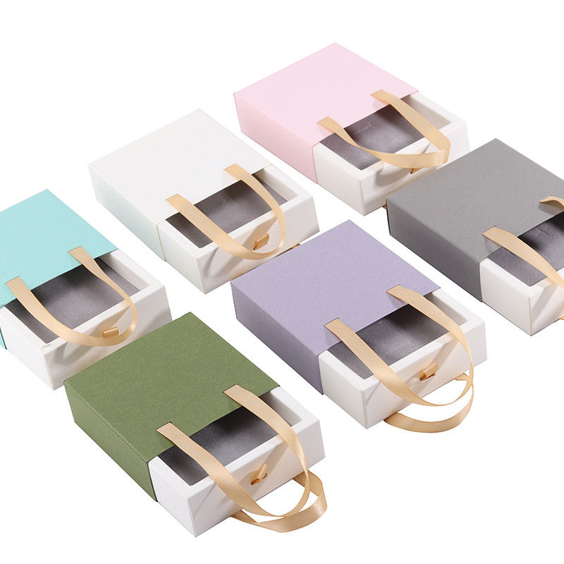 Neueste Art kundenspezifischer Schiebetaschenkarton für Ringbox Custom Logo Papierkoffer