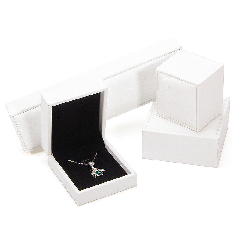 Hanhong 2022 Schmuckschachtel Verpackung Set PU Leder Schmuck Cassette mit Logo Custom Printed Ring Box