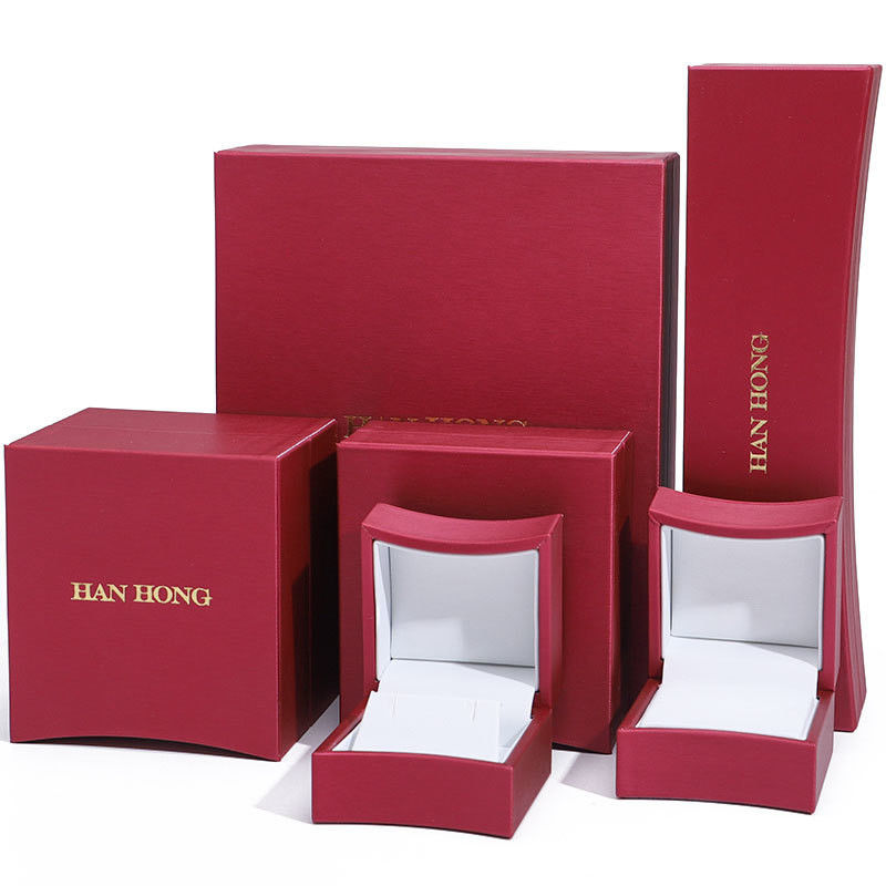 Blickfangendes, bogenförmiges PU-Leder Schmucklager-Organisator Luxus-Box-Paket