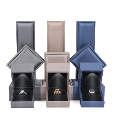 Customized Hanhong Logo LED Schmuckbox für Luxus-Falschleder personalisierte Verpackung