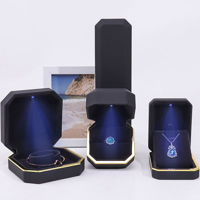 Handgefertigte Kunststoff-Velvet-Schmuckverpackung für Armbänder Ohrringe Anhänger Halskette Ring