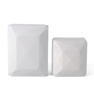 Hanhong Luxury Ring Box Custom Logo PU Kunststoff Weiß Schmuck Lagerbox mit LED-Licht