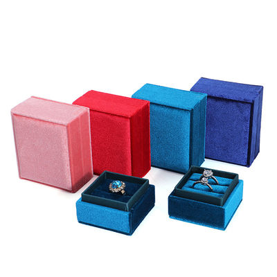 Kunden-Logo Hanhong Samt Schmuck Display Geschenkbox für maßgeschneiderte Verlobungen