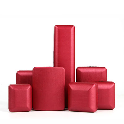 Rote PU-Lederschmuckbox für Ringe und Sets angepasst Hanhong Design Eisenmaterial