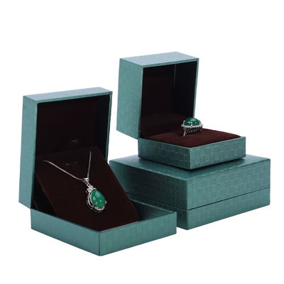 Grünes Papier Schmuckschrank, Anhänger Armband Halskette Ring Schmuck Verpackung