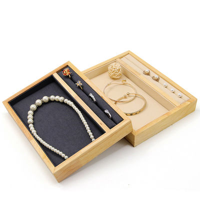 Massivholz-Multi-Funktion Schmuck-Display-Halter-Tray für Ring Anhänger Ohr-Stud