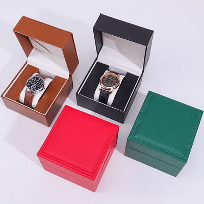 High-End PU-Leder-Uhr-Speicher-Box mit Holz-Innen für Luxus-Verpackung