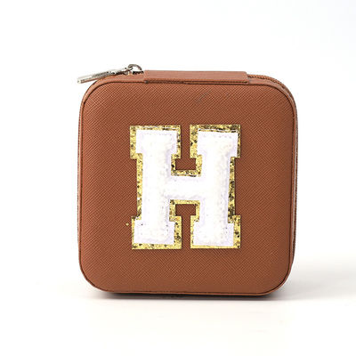 Kleiner Lederbraun Schmuckorganisator Reisetasche Schmuckfach
